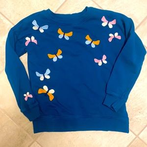 Girls size 10 Hanna sweatshirt Butterflies